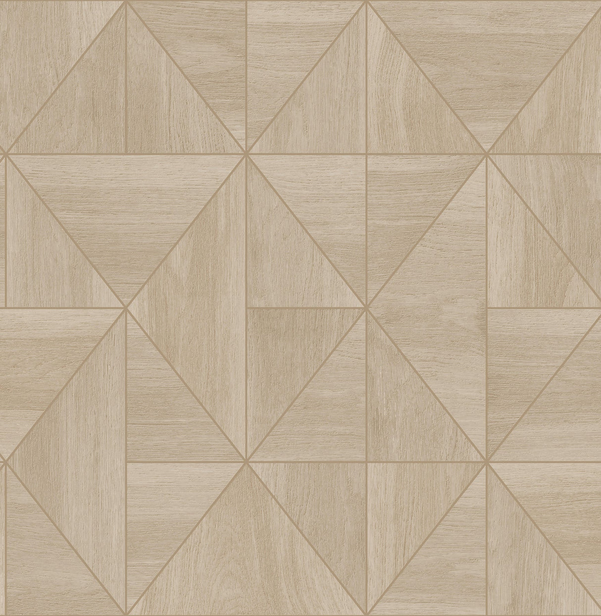 A-Street Prints 2908-25323 Cheverny Beige Geometric Wood Wallpaper