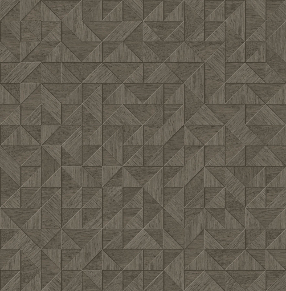 A-Street Prints 2908-25327 Gallerie Taupe Geometric Wood Wallpaper
