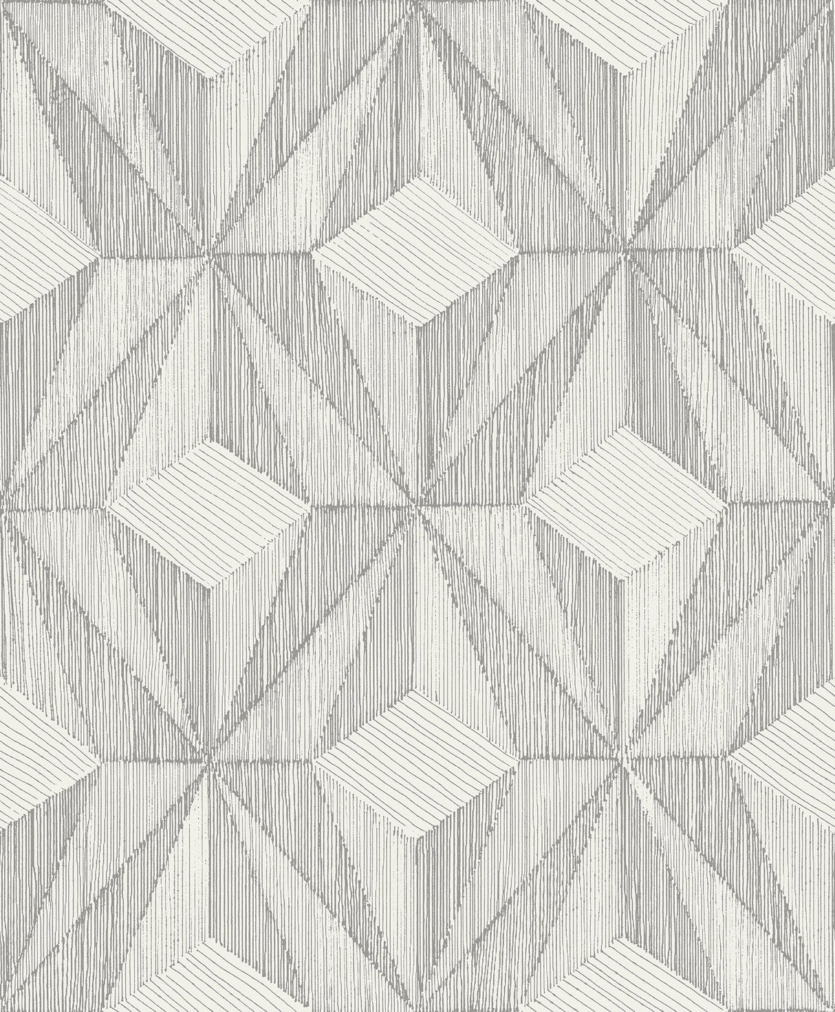 A-Street Prints 2908-87102 Paragon Silver Geometric Wallpaper