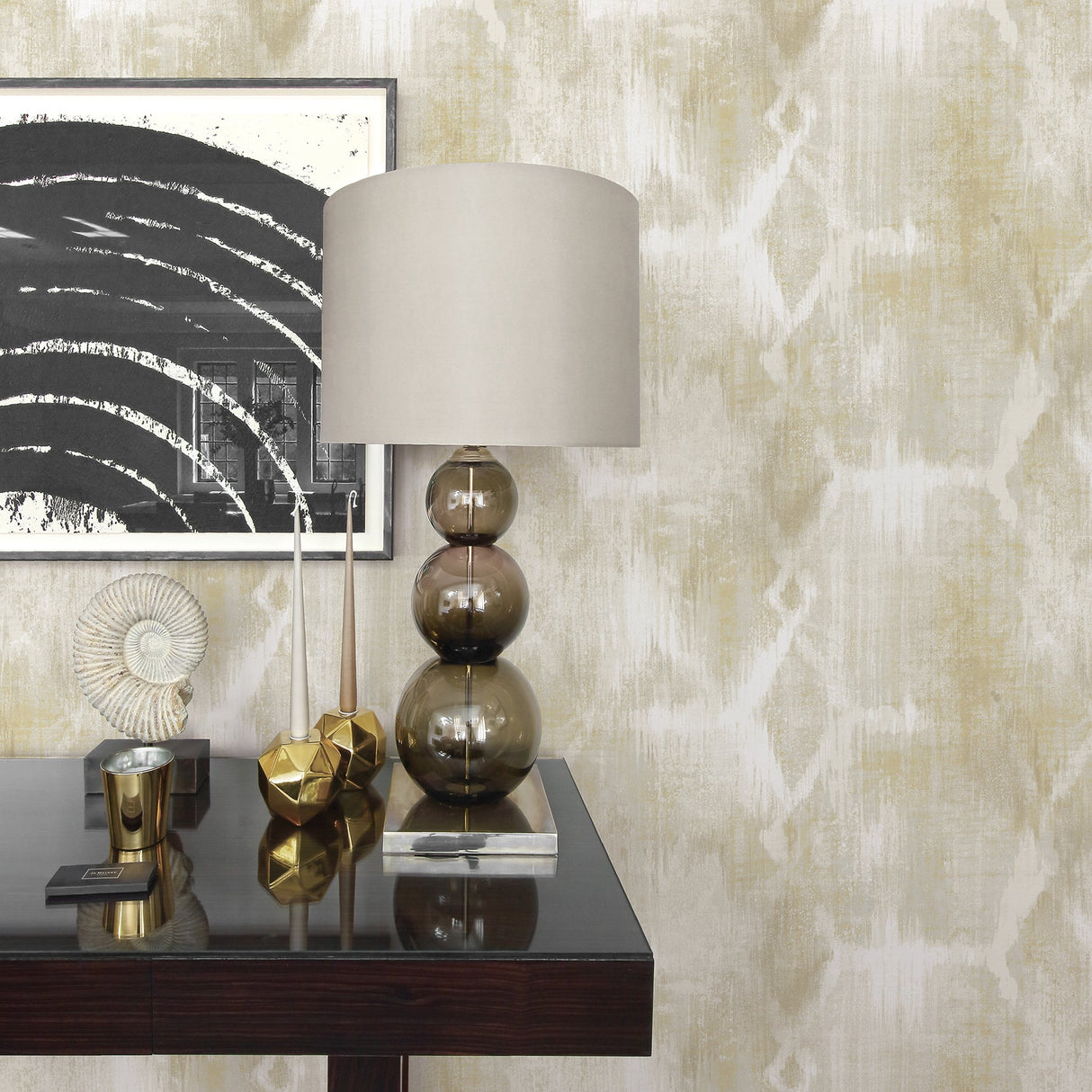 A-Street Prints 2908-87111 Perspective Mustard Abstract Geometric Wallpaper