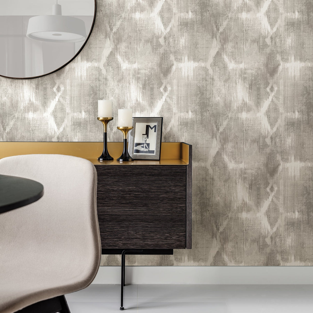 A-Street Prints 2908-87112 Perspective Grey Abstract Geometric Wallpaper