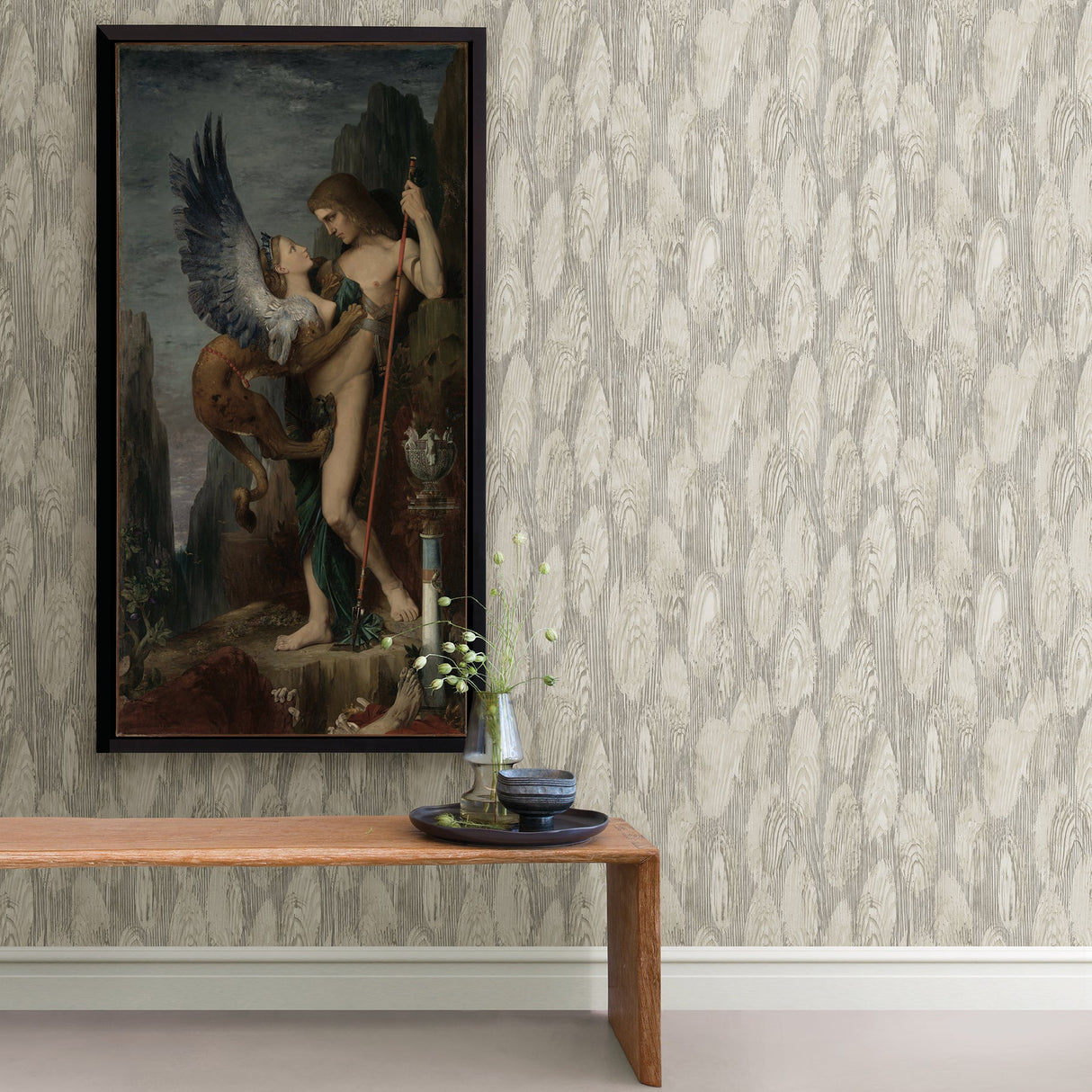 A-Street Prints 2908-87118 Monolith Grey Abstract Wood Wallpaper