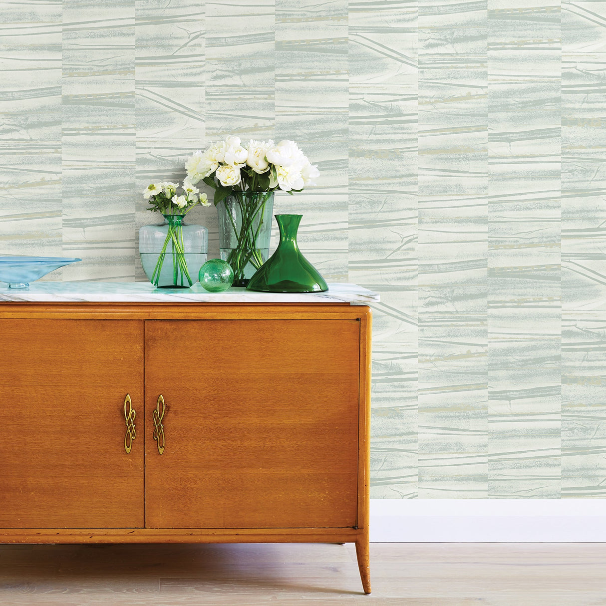 A-Street Prints 2908-87123 Lithos Sage Geometric Marble Wallpaper