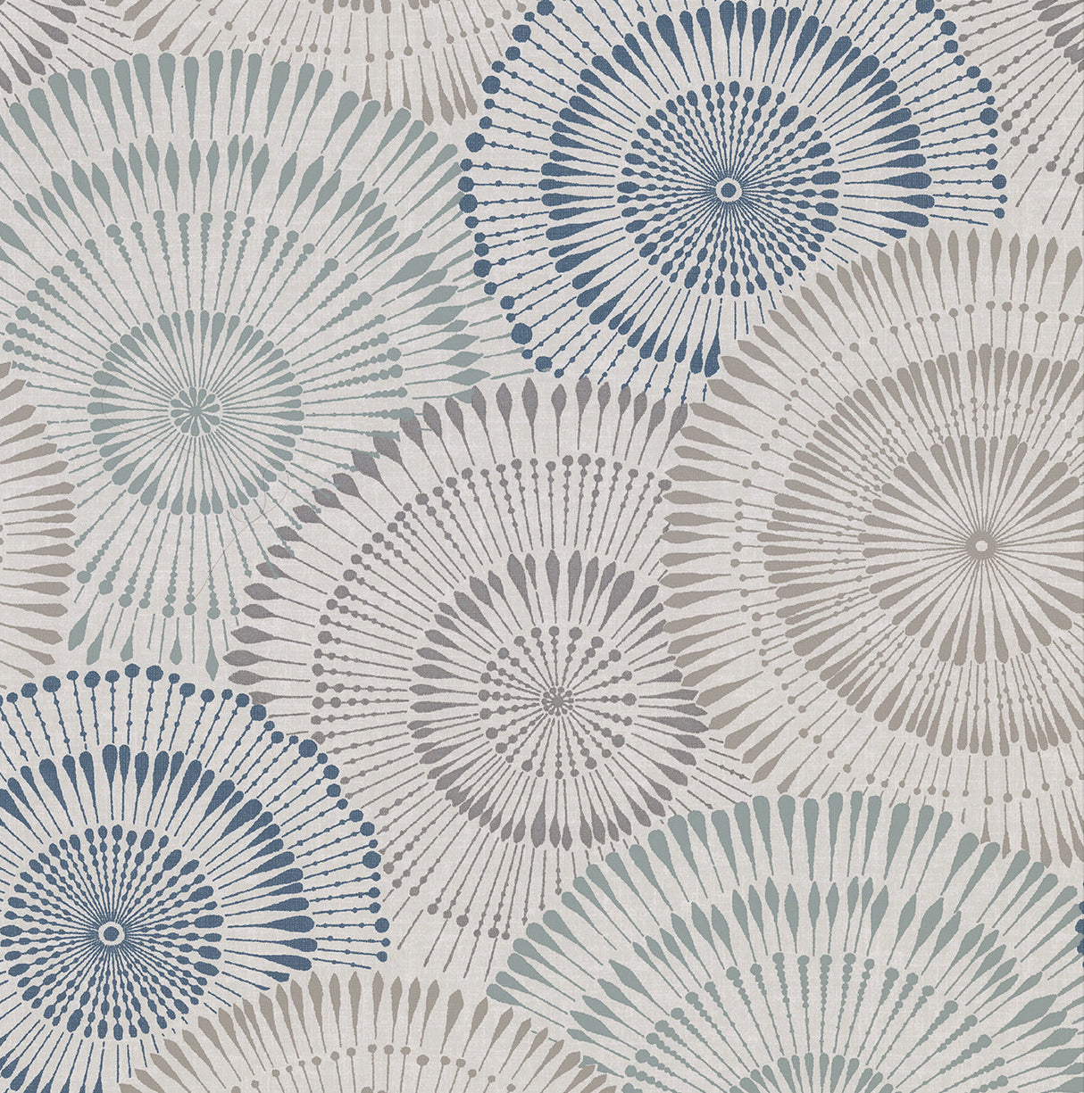 Brewster 2909-AW87741 Howe Blue Medallions Wallpaper