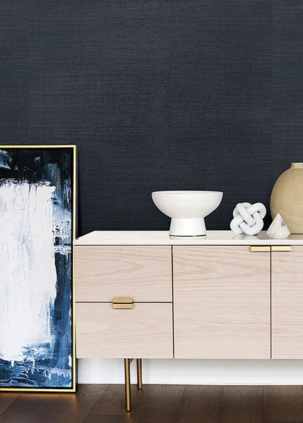 Eade’s Victoria Indigo Sisal Wallpaper Indigo