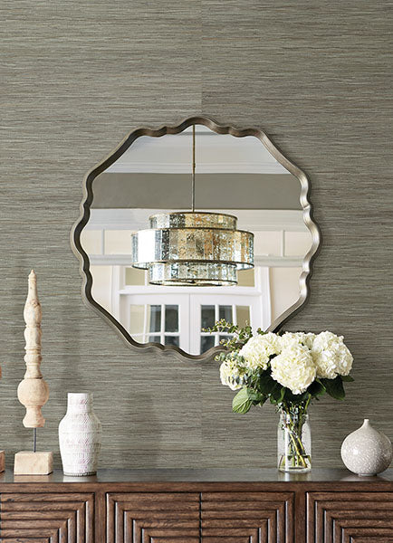 Eade’s Shandong Sea Green Grasscloth Wallpaper Sea Green