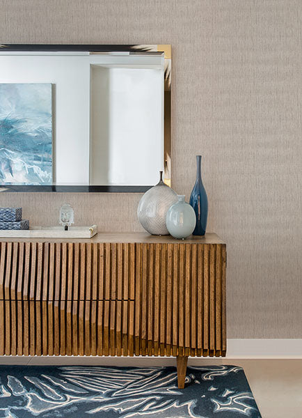 Eade’s Gaoyou Beige Paper Weave Wallpaper Beige