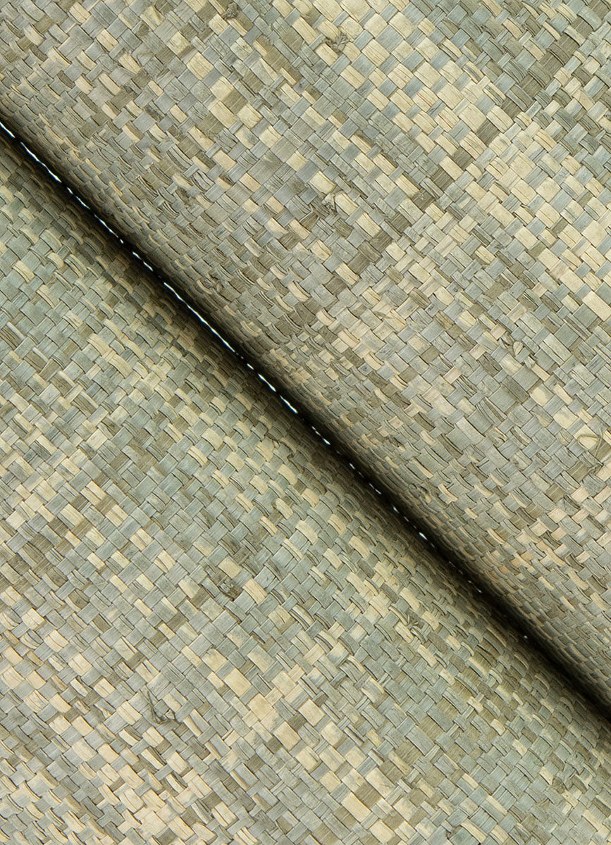 Eade’s Cheng Light Green Woven Grasscloth Wallpaper Light Gr