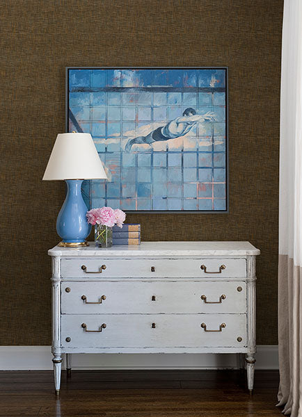 Eade’s Genji Brown Woven Wallpaper Brown