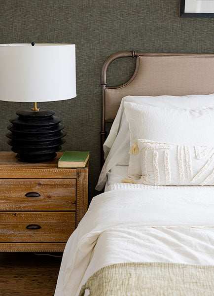 Eade’s Genji Dark Grey Woven Wallpaper Dark Grey