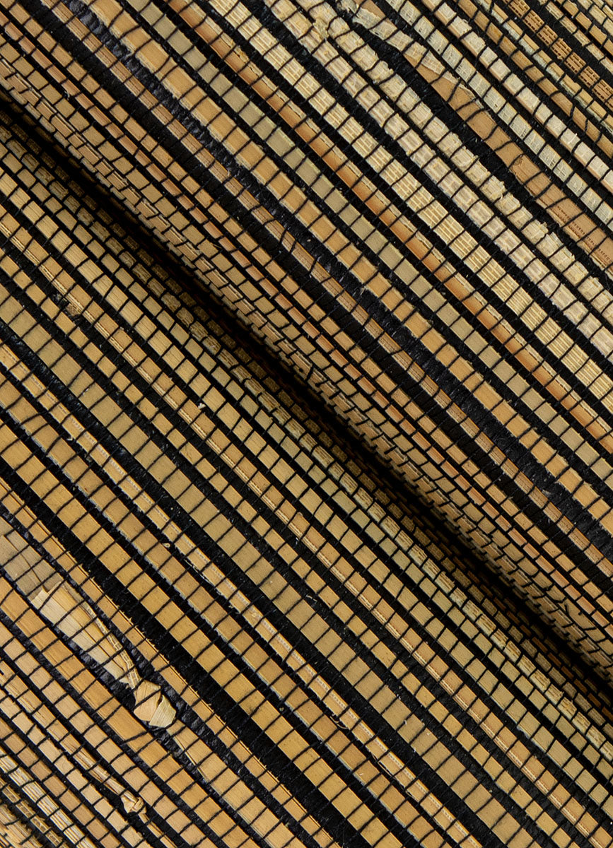 Eade’s Mayleen Black Grasscloth Wallpaper Black