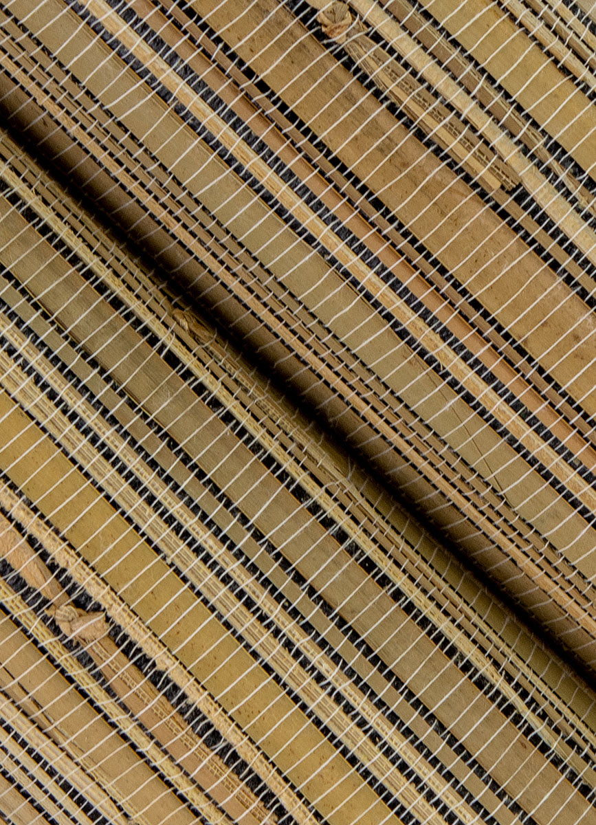 Eade’s Ushi Black Modern Grasscloth Wallpaper Black