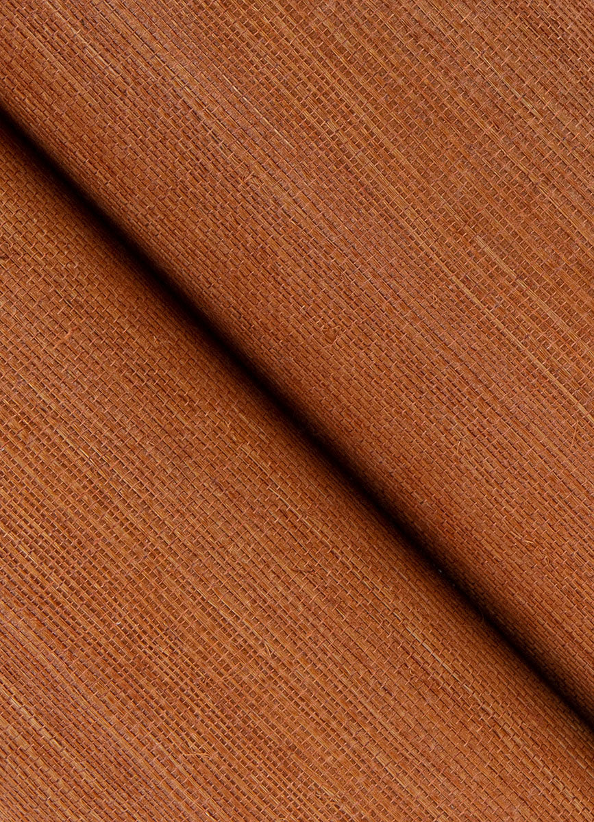 Eade’s Yunri Burnt Sienna Sisal Wallpaper Burnt Sienna