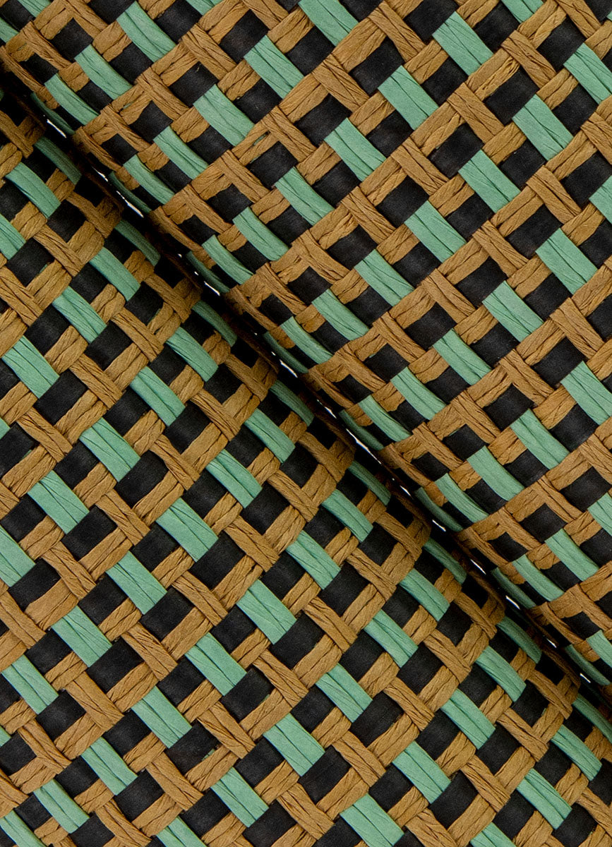 Eade’s Ruolan Aqua Woven Wallpaper Aqua