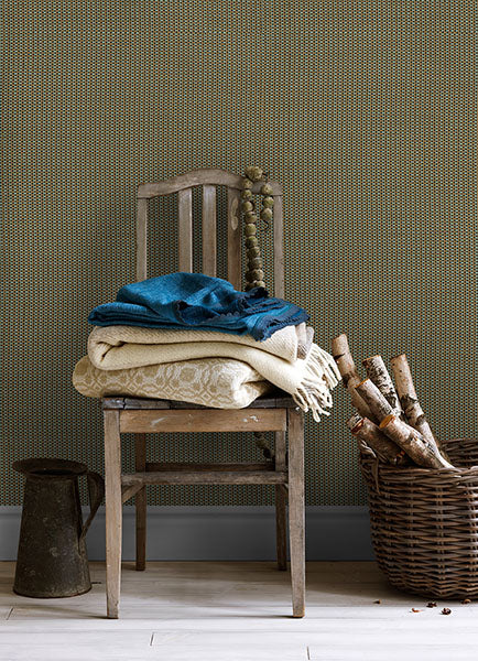 Eade’s Ruolan Aqua Woven Wallpaper Aqua
