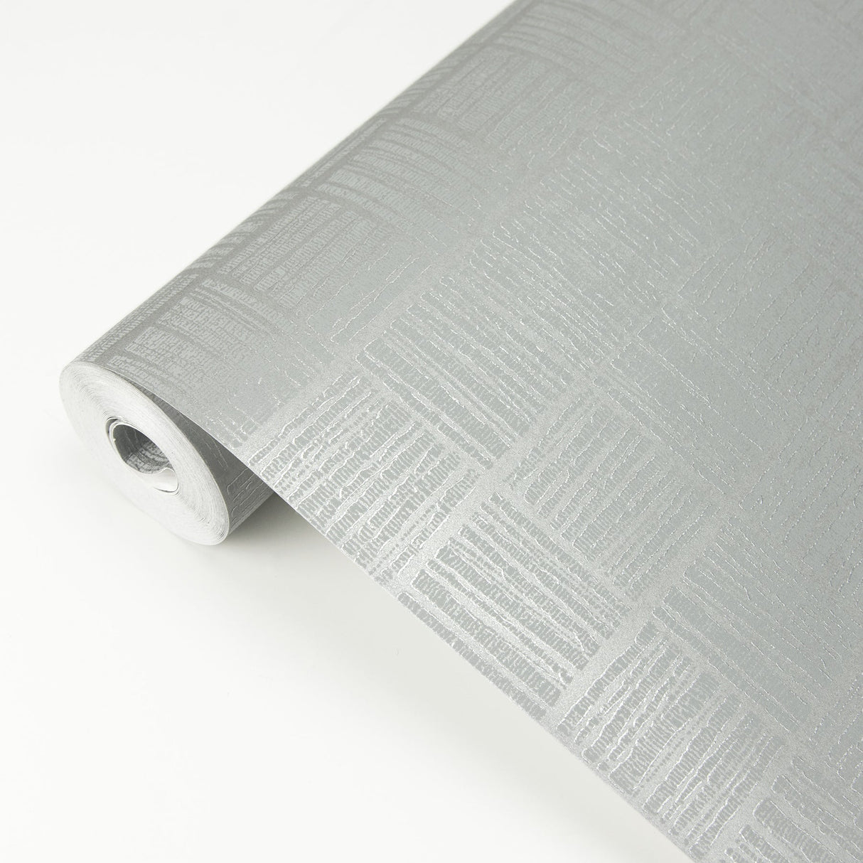 Brewster 2927-10504 Glint Silver Distressed Geometric Wallpaper