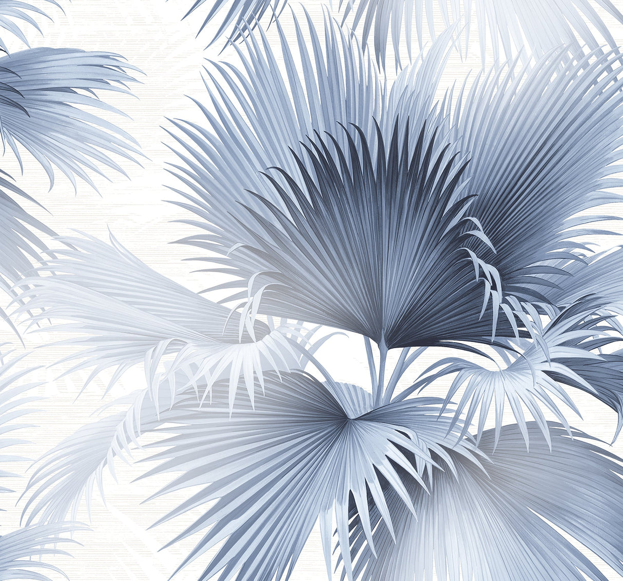 A-Street Prints 2927-40102 Summer Palm Blue Tropical Wallpaper