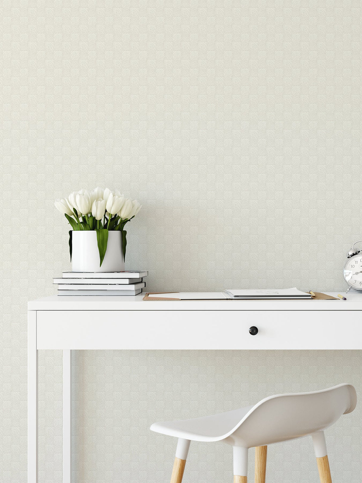 A-Street Prints 2927-80800 Calabash Dove Rope Basketweave Wallpaper