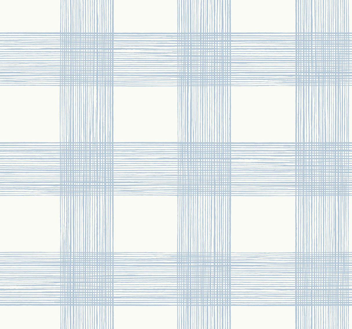 A-Street Prints 2927-80912 Scarborough Light Blue Striated Plaid Wallpaper