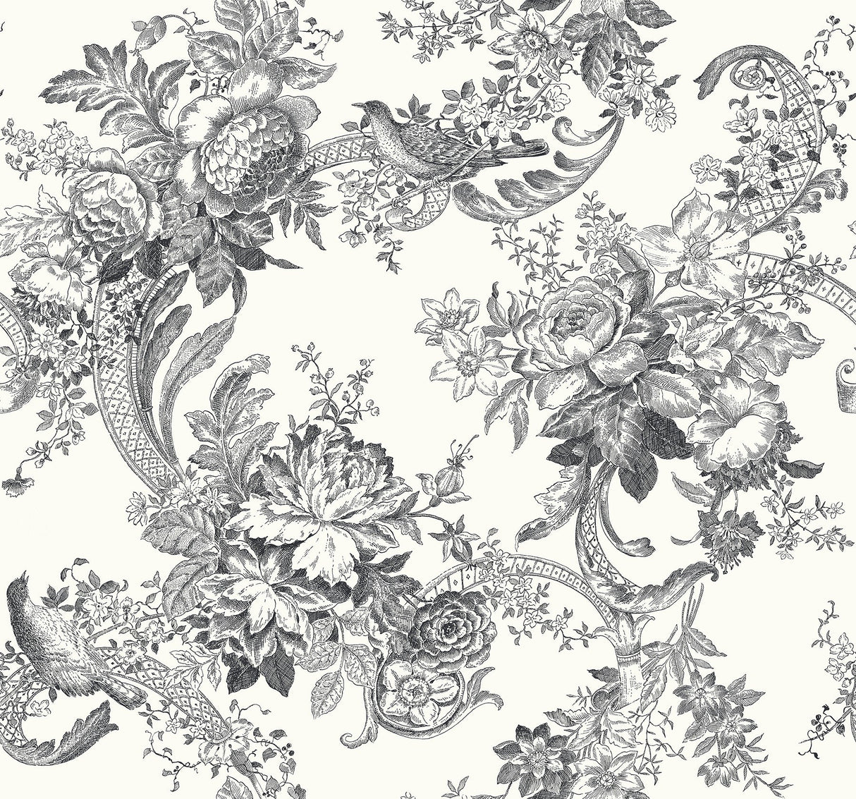 A-Street Prints 2927-81600 Carmel Baroque Florals Wallpaper - Eade's Wallpaper