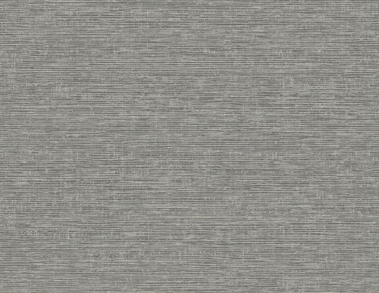 A-Street Prints 2927-81710 Tiverton Charcoal Faux Grasscloth Wallpaper