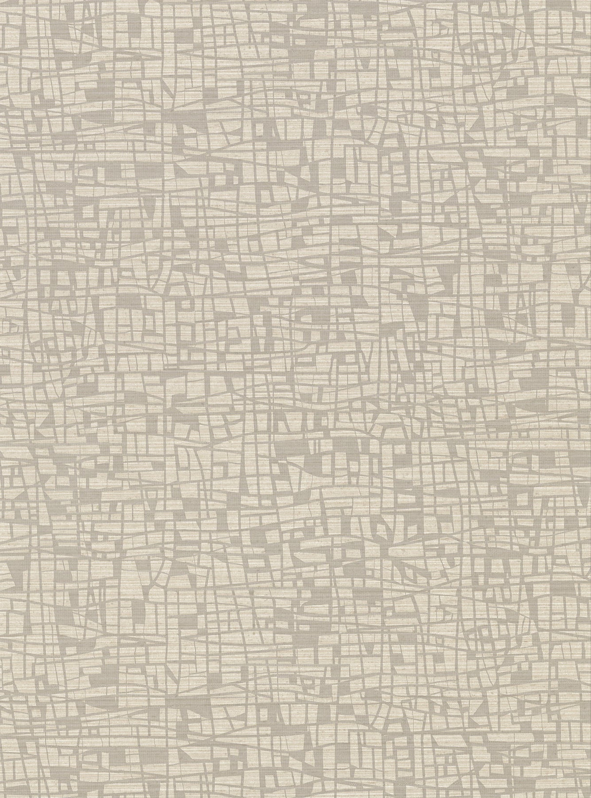 Warner 2945-1112 Tiffany Taupe Abstract Geometric Wallpaper