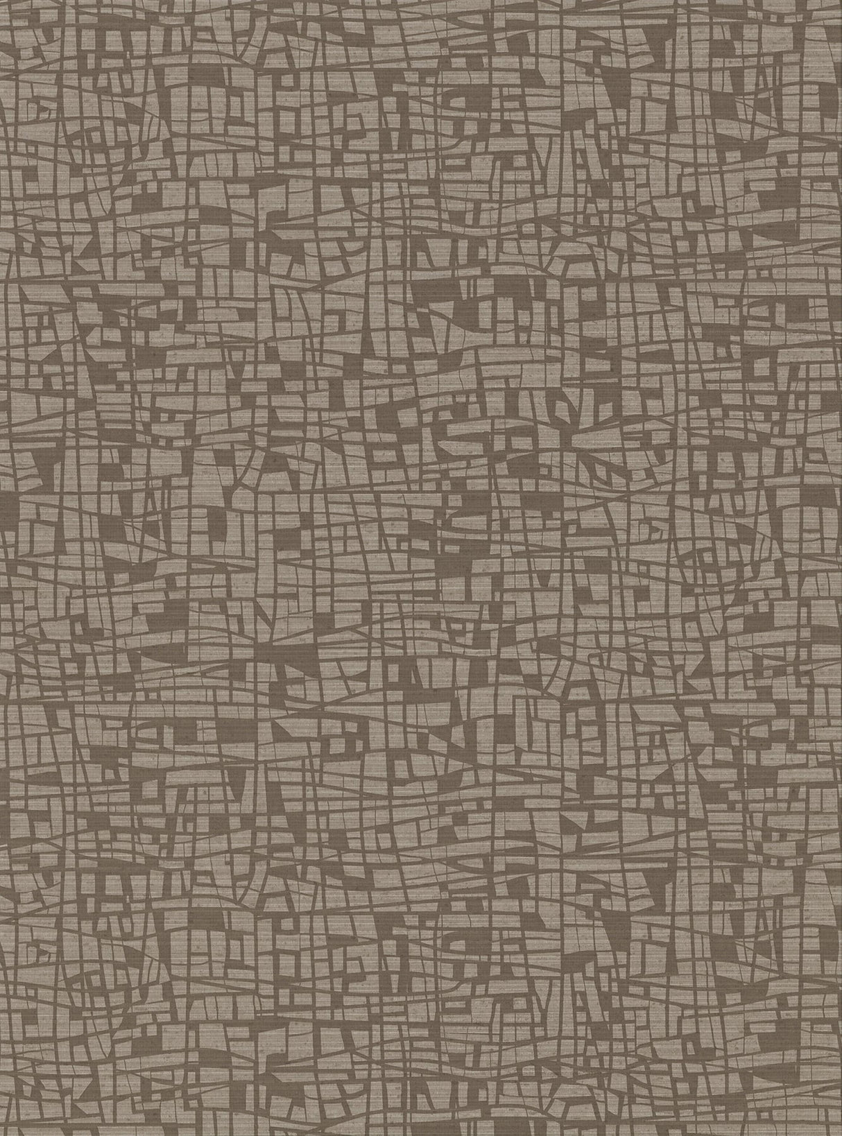 Warner 2945-1113 Tiffany Brown Abstract Geometric Wallpaper