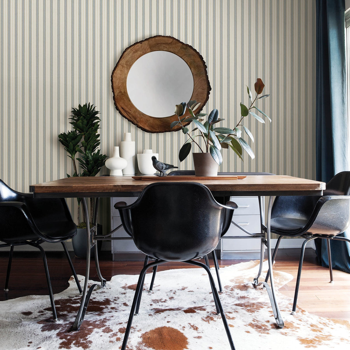 A-Street Prints 2948-27006 Symphony Light Blue Stripe Wallpaper