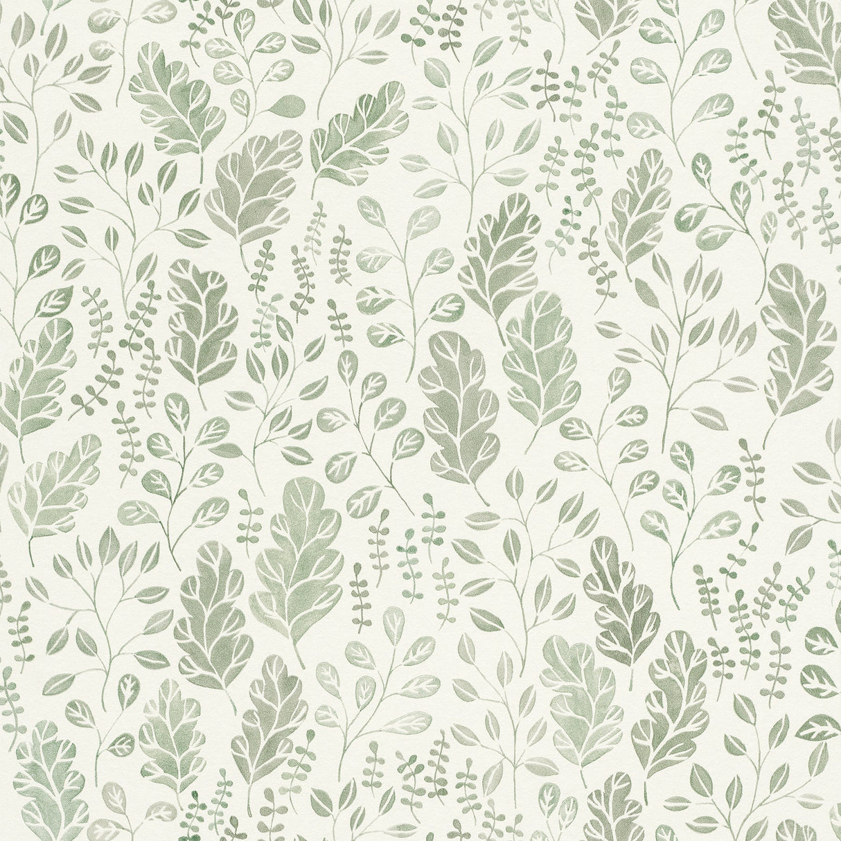 A-Street Prints 2948-27014 Isha Green Leaf Wallpaper