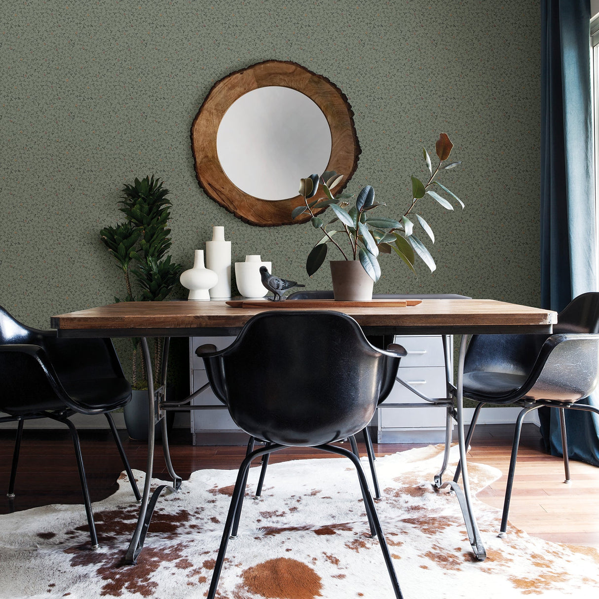 A-Street Prints 2948-28013 Lark Green Botanical Wallpaper