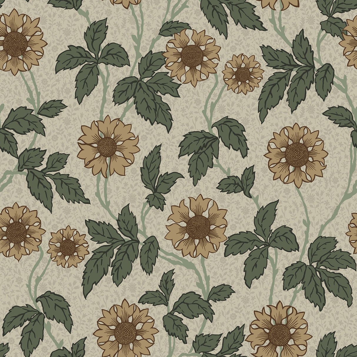 A-Street Prints 2948-28021 Leilani Beige Floral Wallpaper
