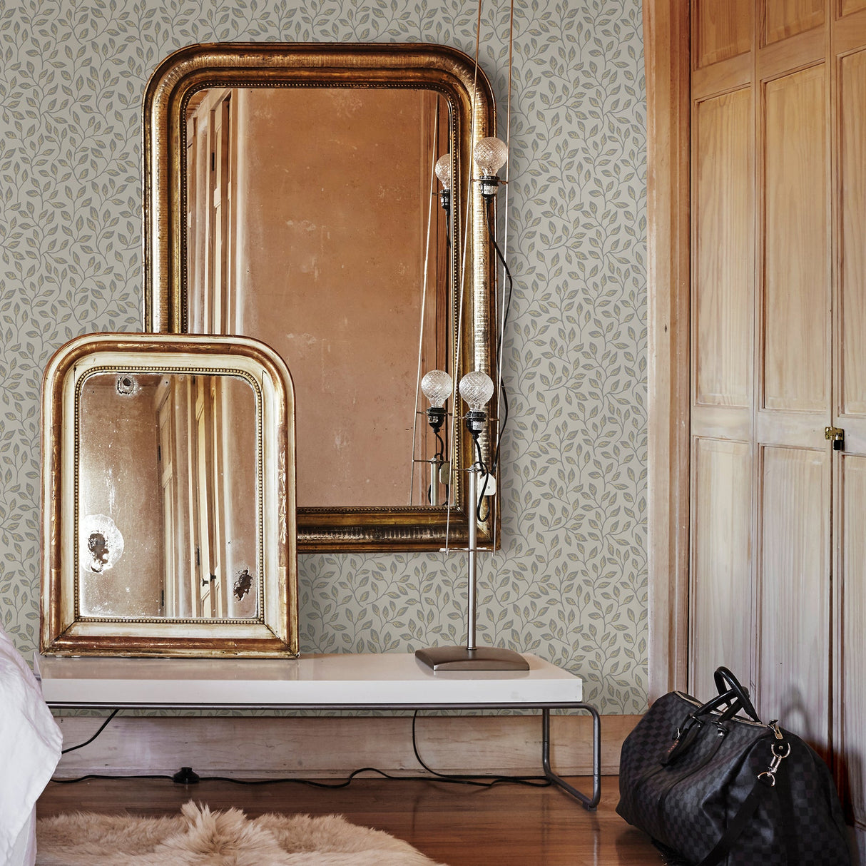 A-Street Prints 2948-33016 Posey Beige Vines Wallpaper