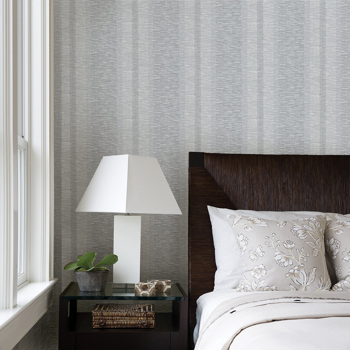 A-Street Prints 2949-60116 Pezula Slate Texture Stripe Wallpaper