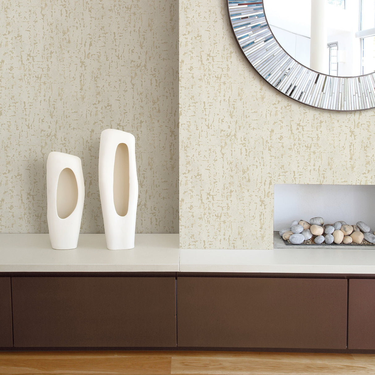 A-Street Prints 2949-60205 Malawi Cream Leather Texture Wallpaper