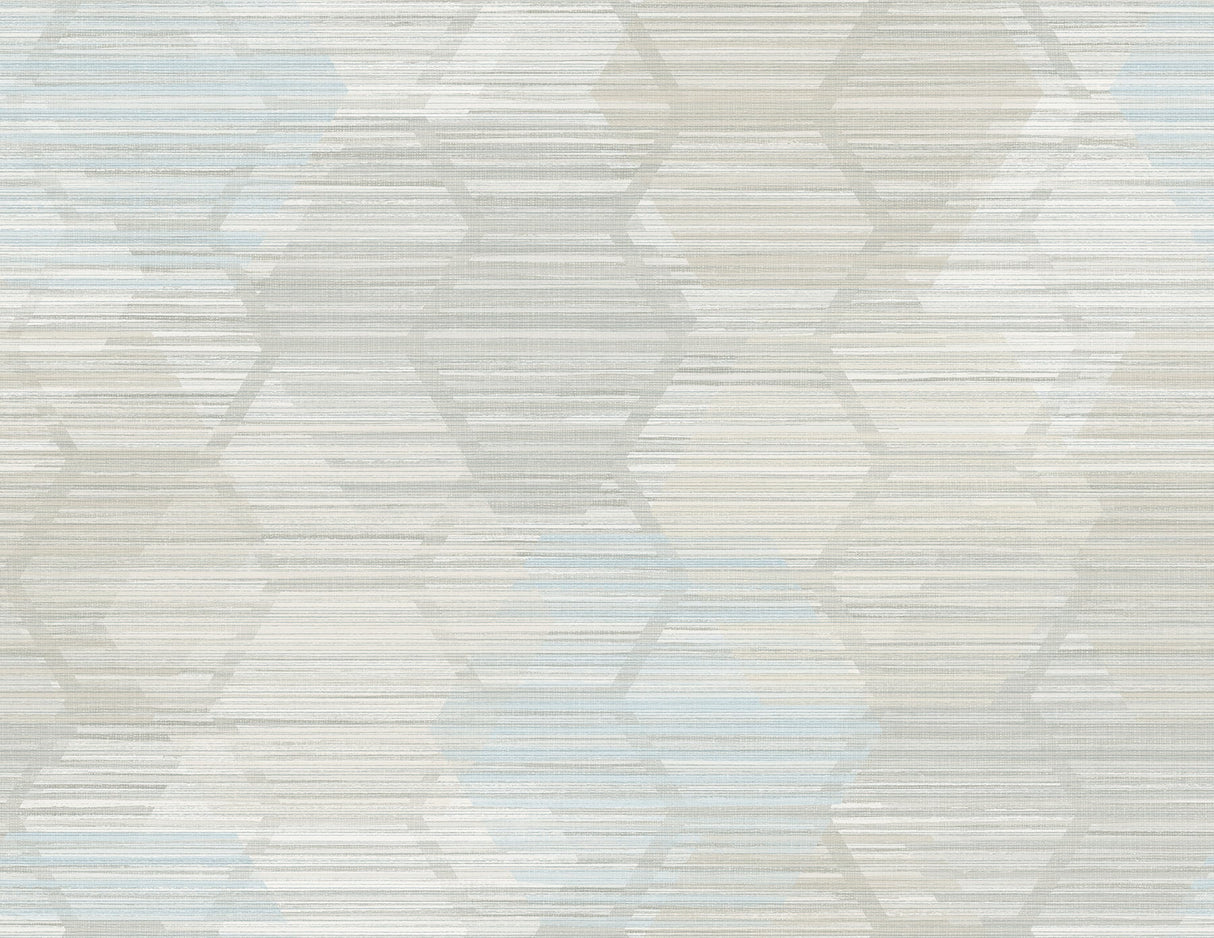 A-Street Prints 2949-60502 Jabari Grey Geometric Faux Grasscloth Wallpaper
