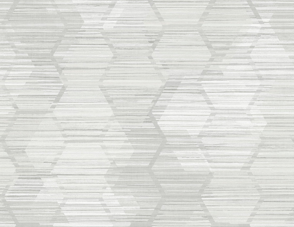 A-Street Prints 2949-60506 Jabari Light Grey Geometric Faux Grasscloth Wallpaper
