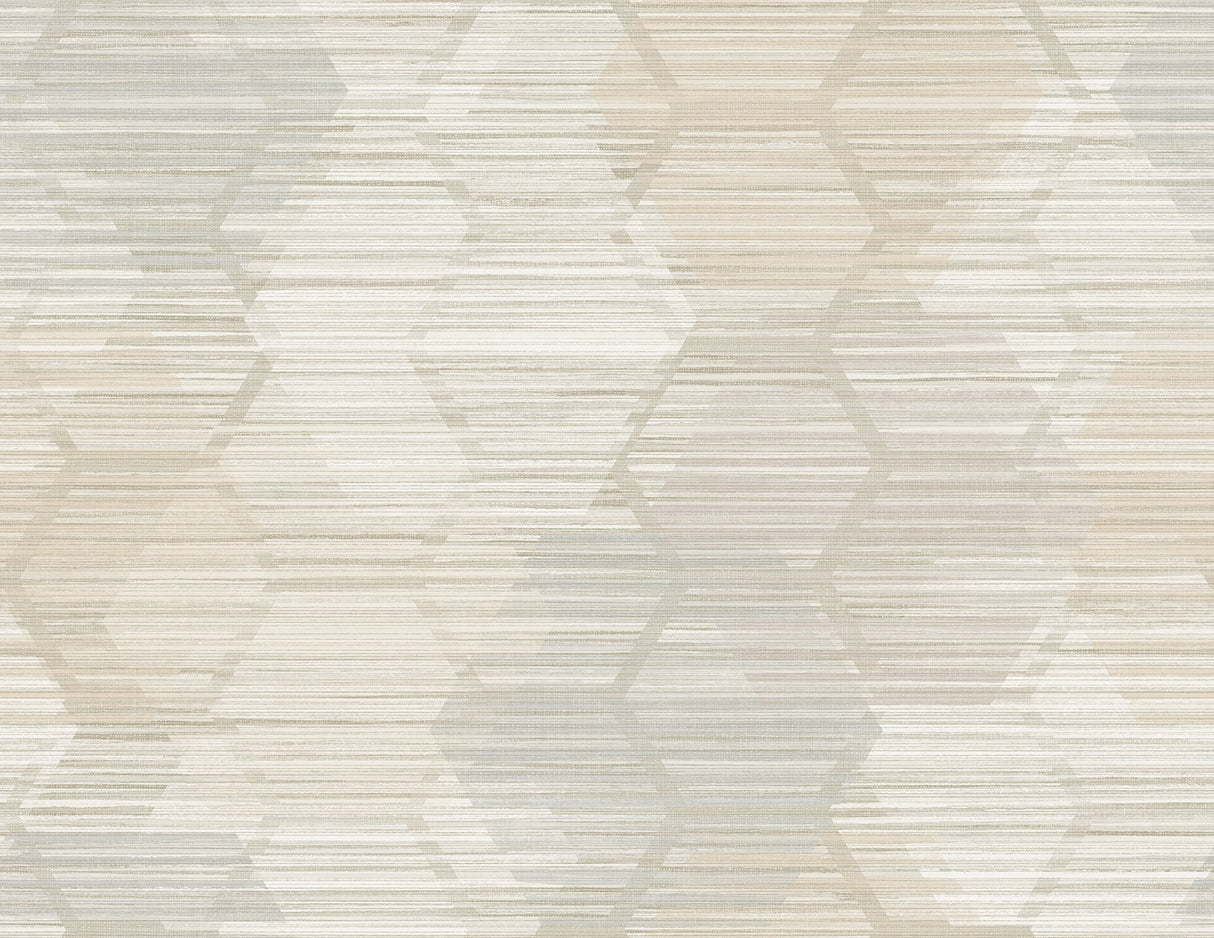 A-Street Prints 2949-60507 Jabari Beige Geometric Faux Grasscloth Wallpaper