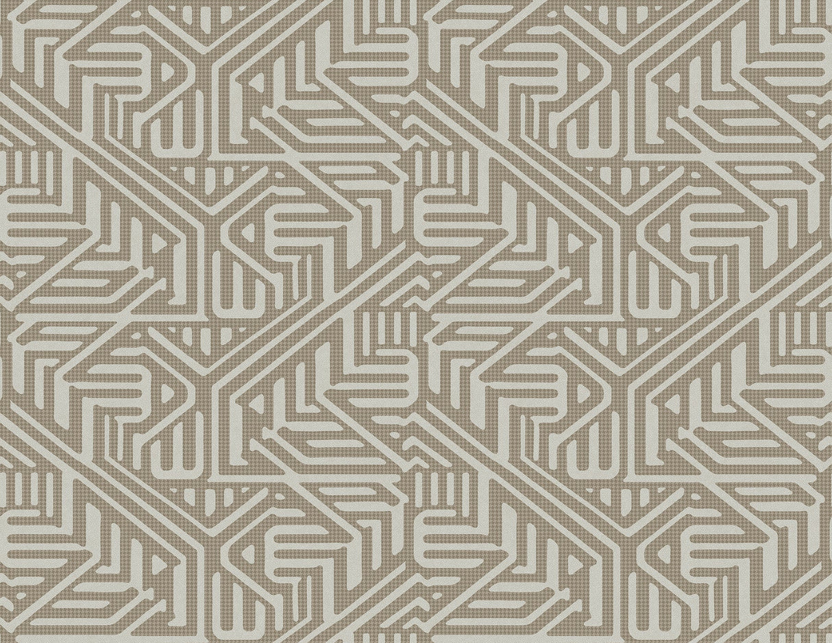 A-Street Prints 2949-60609 Nambiti Brown Geometric Wallpaper