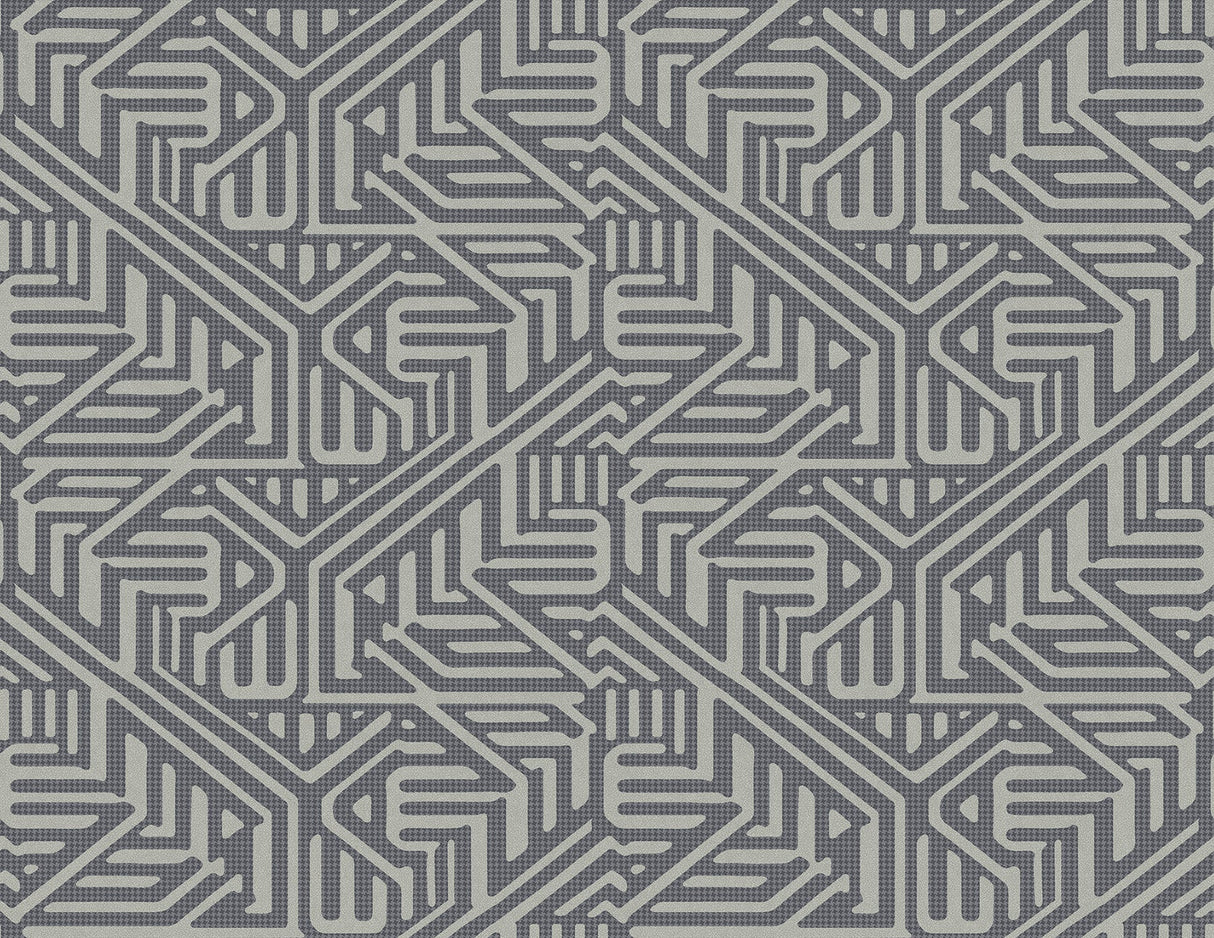 A-Street Prints 2949-60610 Nambiti Charcoal Geometric Wallpaper