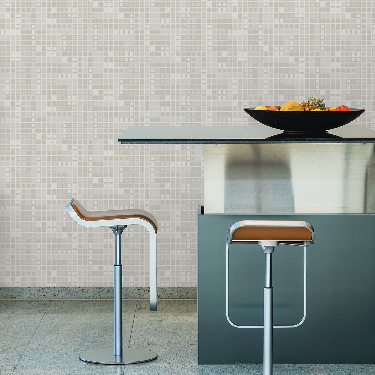 A-Street Prints 2949-60705 Bantry Neutral Geometric Wallpaper