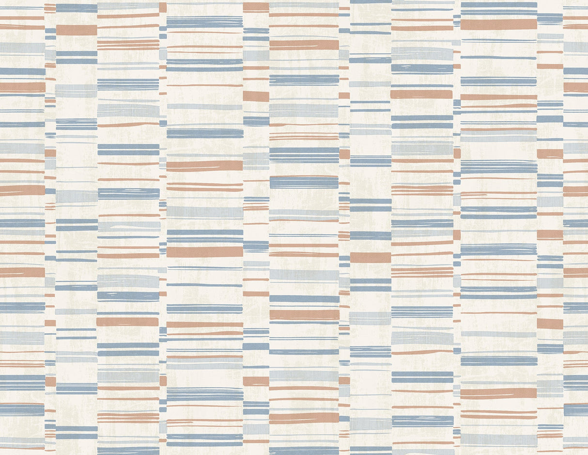 A-Street Prints 2949-60805 Fresnaye Light Blue Linen Stripe Wallpaper