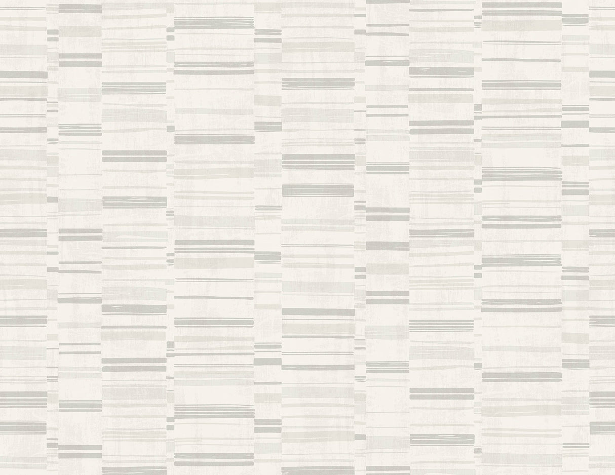 A-Street Prints 2949-60806 Fresnaye Light Grey Linen Stripe Wallpaper