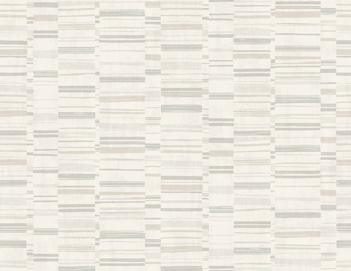 A-Street Prints 2949-60807 Fresnaye Neutral Linen Stripe Wallpaper