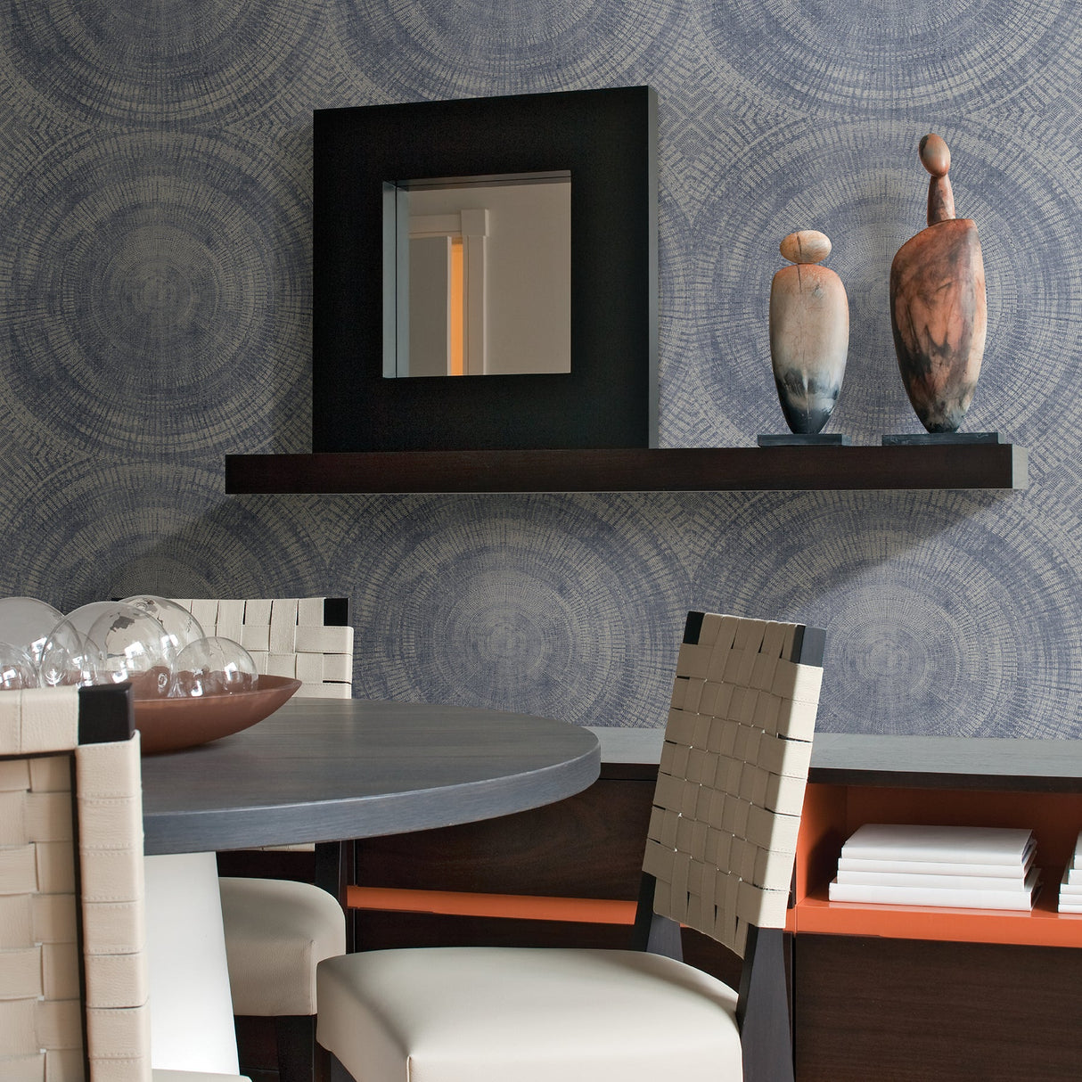 A-Street Prints 2949-61102 Lalit Light Blue Medallion Wallpaper