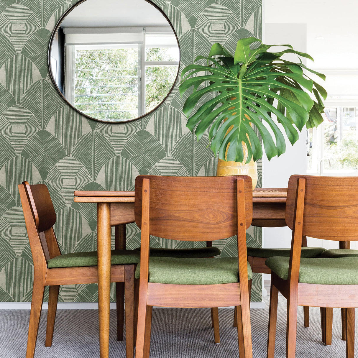 A-Street Prints 2964-25932 Westport Green Geometric Wallpaper