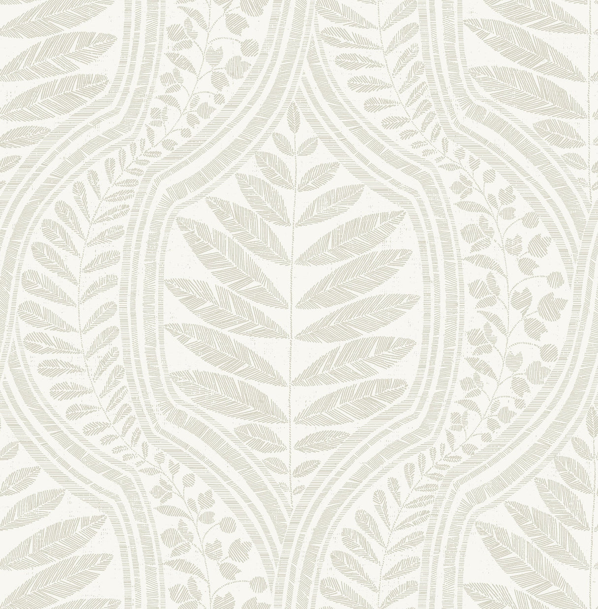 A-Street Prints 2964-25949 Juno Beige Ogee Wallpaper