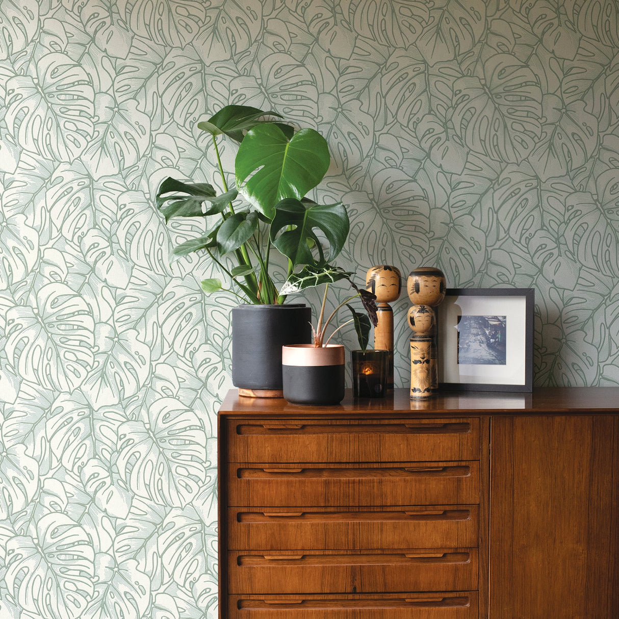 A-Street Prints 2964-87343 Balboa Olive Botanical Wallpaper