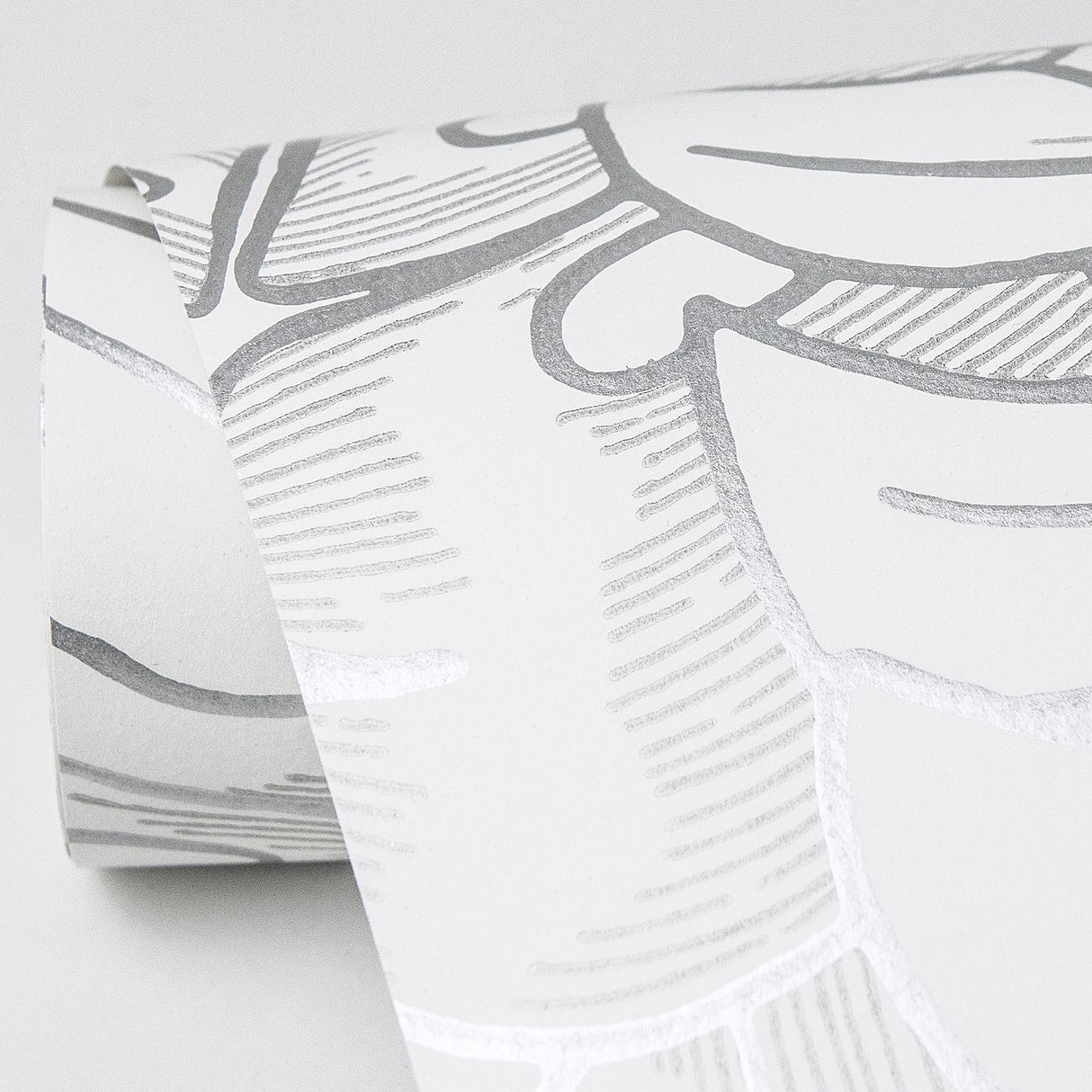 A-Street Prints 2964-87344 Balboa Silver Botanical Wallpaper