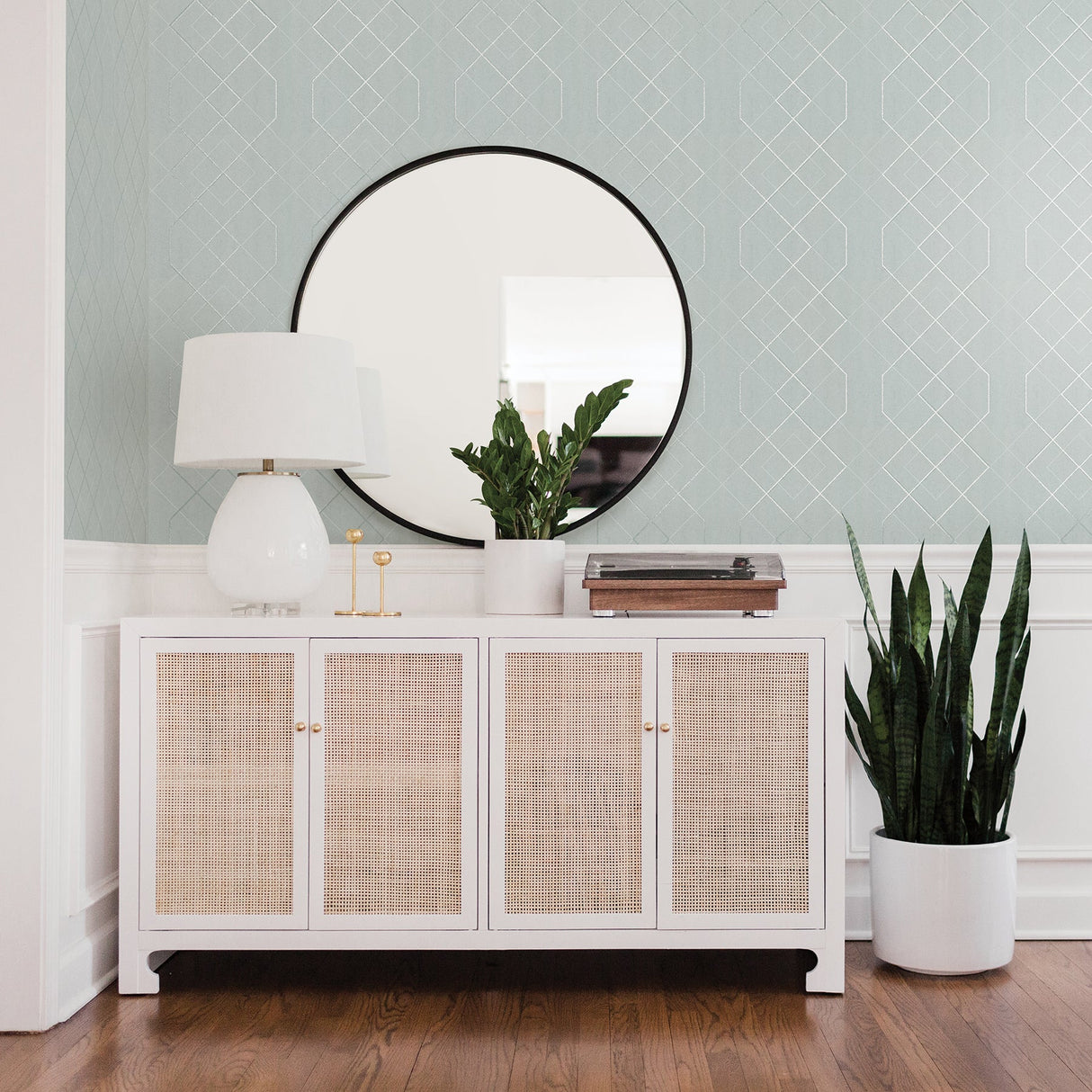A-Street Prints 2964-87345 Ballard Light Blue Geometric Wallpaper