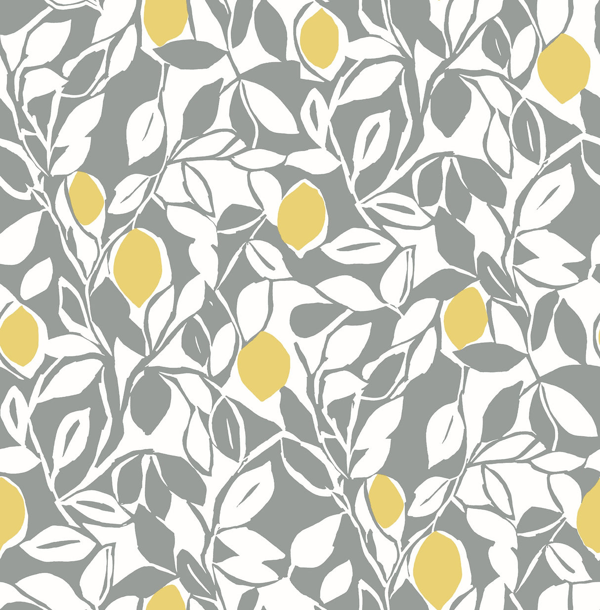 A-Street Prints 2969-26025 Loretto Grey Citrus Wallpaper